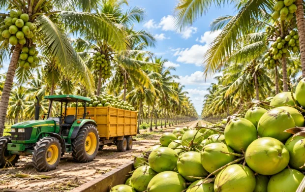 Arte editorial: Petrolândia (PE) bicampeã nacional em quantidade produzida de coco-da-baía